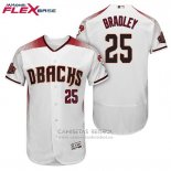 Camiseta Beisbol Hombre Arizona Diamondbacks 25 Archie Bradley Blanco Rojo Primera Flex Base