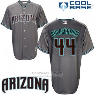 Camiseta Beisbol Hombre Arizona Diamondbacks 44 Paul Goldschmidt Cool Base Gris