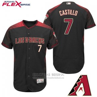 Camiseta Beisbol Hombre Arizona Diamondbacks 7 Welington Castillo Negro Hispanic Heritage Flex Base