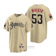 Camiseta Beisbol Hombre Arizona Diamondbacks Christian Walker 2021 City Connect Replica Oro