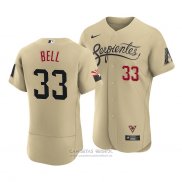 Camiseta Beisbol Hombre Arizona Diamondbacks Jay Bell 2021 City Connect Autentico Oro