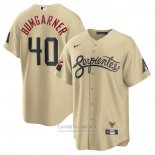 Camiseta Beisbol Hombre Arizona Diamondbacks Madison Bumgarner City Connect Replica Oro