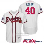 Camiseta Beisbol Hombre Atlanta Braves 40 Bartolo Colon Blanco 2017 All Star Flex Base