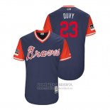 Camiseta Beisbol Hombre Atlanta Braves Adam Duvall 2018 LLWS Players Weekend Duvy Azul