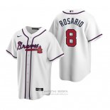 Camiseta Beisbol Hombre Atlanta Braves Eddie Rosario Replica Primera Blanco