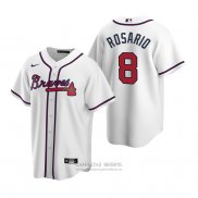 Camiseta Beisbol Hombre Atlanta Braves Eddie Rosario Replica Primera Blanco