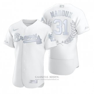 Camiseta Beisbol Hombre Atlanta Braves Greg Maddux Awards Collection NL Cy Young Blanco