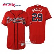 Camiseta Beisbol Hombre Atlanta Braves John Smoltz Flex Base Autentico Collezione Alterno 2019 Rojo