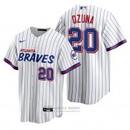 Camiseta Beisbol Hombre Atlanta Braves Marcell Ozuna Replica 2021 City Connect Blanco