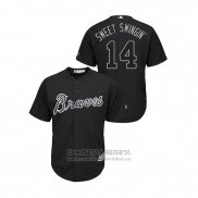 Camiseta Beisbol Hombre Atlanta Braves Matt Joyce 2019 Players Weekend Sweet Swingin' Replica Negro