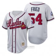 Camiseta Beisbol Hombre Atlanta Braves Max Fried Cooperstown Collection Autentico Blanco