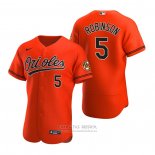 Camiseta Beisbol Hombre Baltimore Orioles Brooks Robinson Autentico 2020 Alterno Naranja
