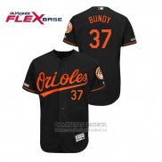 Camiseta Beisbol Hombre Baltimore Orioles Dylan Bundy 150th Aniversario Patch Autentico Flex Base Negro