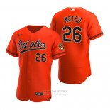 Camiseta Beisbol Hombre Baltimore Orioles Jorge Mateo Autentico Alterno Naranja