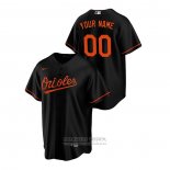 Camiseta Beisbol Hombre Baltimore Orioles Personalizada Replica Alterno Negro