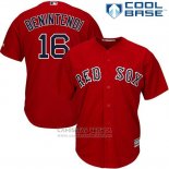 Camiseta Beisbol Hombre Boston Red Sox 16 Andrew Benintendi Rojo Cool Base