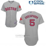Camiseta Beisbol Hombre Boston Red Sox 5 Nomar Garciaparra Gris Cool Base