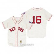 Camiseta Beisbol Hombre Boston Red Sox Andrew Benintendi 1939 Autentico Primera Crema