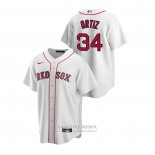 Camiseta Beisbol Hombre Boston Red Sox David Ortiz Replica Primera Blanco