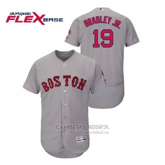 Camiseta Beisbol Hombre Boston Red Sox Jackie Bradley Jr. Autentico Flex Base Gris
