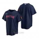 Camiseta Beisbol Hombre Boston Red Sox Replica Azul