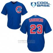 Camiseta Beisbol Hombre Chicago Cubs 23 Ryne Sandberg Azul Alterno Cool Base