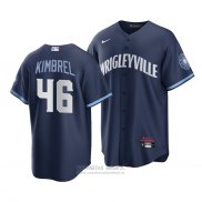 Camiseta Beisbol Hombre Chicago Cubs Craig Kimbrel 2021 City Connect Replica Azul