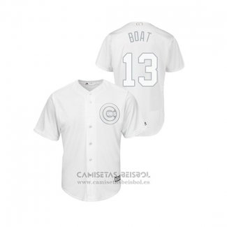 Camiseta Beisbol Hombre Chicago Cubs David Bote 2019 Players Weekend Boat Replica Blanco