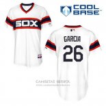 Camiseta Beisbol Hombre Chicago White Sox 26 Avisail Garcia Blanco Alterno Cool Base