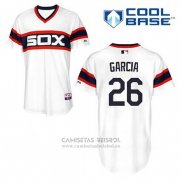 Camiseta Beisbol Hombre Chicago White Sox 26 Avisail Garcia Blanco Alterno Cool Base