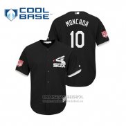 Camiseta Beisbol Hombre Chicago White Sox Yoan Moncada Cool Base Entrenamiento de Primavera 2019 Negro