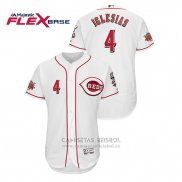 Camiseta Beisbol Hombre Cincinnati Reds Jose Iglesias Flex Base Blanco