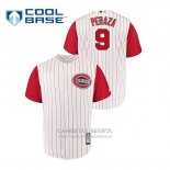 Camiseta Beisbol Hombre Cincinnati Reds Jose Peraza Throwback 1961 Cool Base Blanco Rojo