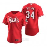 Camiseta Beisbol Hombre Cincinnati Reds Justin Wilson Autentico Alterno Rojo