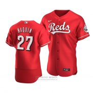 Camiseta Beisbol Hombre Cincinnati Reds Tyler Naquin Autentico Alterno Rojo