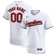 Camiseta Beisbol Hombre Cleveland Guardians Primera Elite Personalizada Blanco
