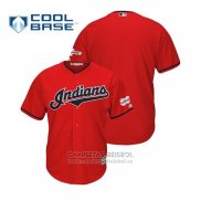Camiseta Beisbol Hombre Cleveland Indians 2019 All Star Patch Cool Base Alterno Personalizada Rojo