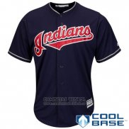 Camiseta Beisbol Hombre Cleveland Indians Cool Base Alterno Azul