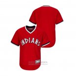 Camiseta Beisbol Hombre Cleveland Indians Cooperstown Collection Big & Tall Rojo