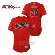 Camiseta Beisbol Hombre Cleveland Indians Corey Kluber 2019 All Star Flex Base Rojo