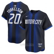 Camiseta Beisbol Hombre Detroit Tigers Spencer Torkelson 2024 City Connect Limited Azul
