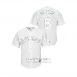 Camiseta Beisbol Hombre Houston Astros Jake Marisnick 2019 Players Weekend Big Fudge Replica Blanco