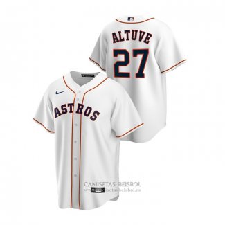 Camiseta Beisbol Hombre Houston Astros Jose Altuve Replica Primera Blanco