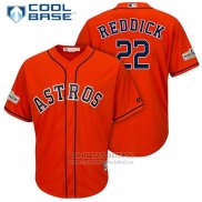 Camiseta Beisbol Hombre Houston Astros Josh Reddick Naranja Cool Base