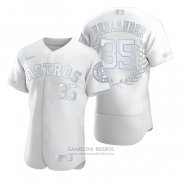 Camiseta Beisbol Hombre Houston Astros Justin Verlander Award Collection AL Cy Young Blanco
