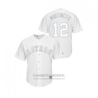 Camiseta Beisbol Hombre Houston Astros Martin Maldonado 2019 Players Weekend Martincito Replica Blanco
