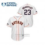 Camiseta Beisbol Hombre Houston Astros Michael Brantley 2019 Postemporada Cool Base Blanco