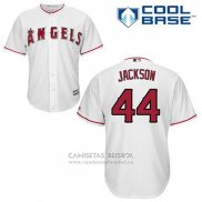Camiseta Beisbol Hombre Los Angeles Angels Reggie Jackson 44 Blanco Primera Cool Base