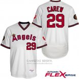 Camiseta Beisbol Hombre Los Angeles Angels Rod Carew Autentico Collection Flex Base Blanco Jugador