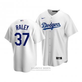 Camiseta Beisbol Hombre Los Angeles Dodgers Luke Raley Replica Blanco